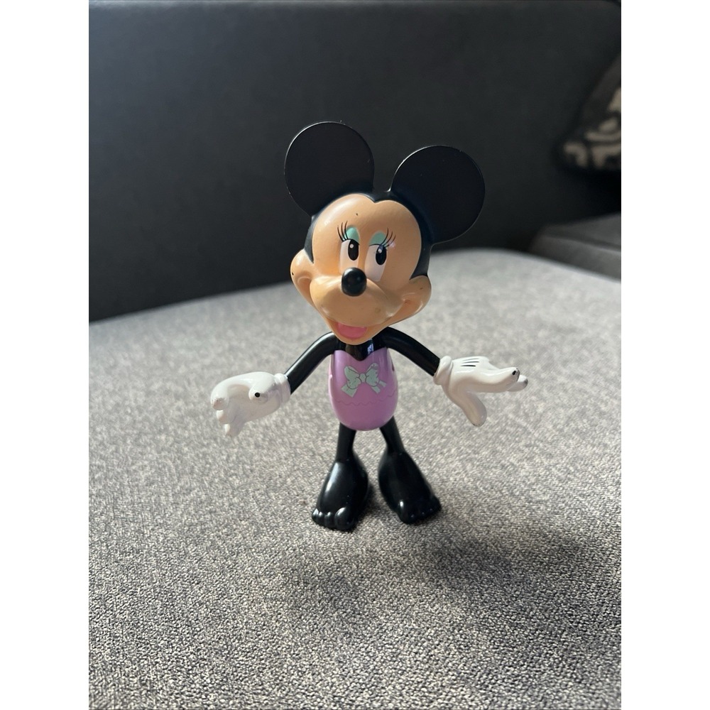 Mattel Disney 2011‎ Minnie Mouse Doll PVC with movable arms And Head 5 1/4"